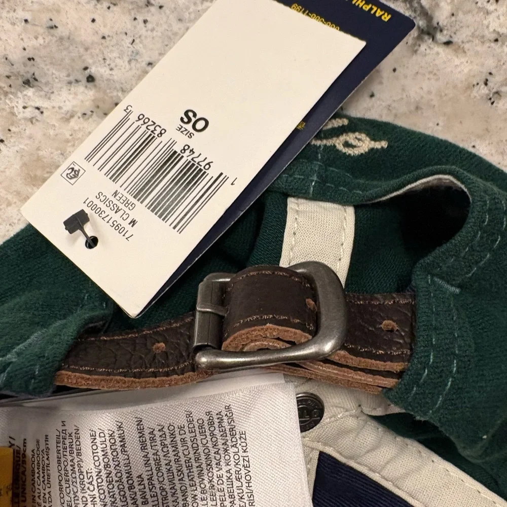 Ralph Lauren Green hat with Yellow P - Picture 5 of 6